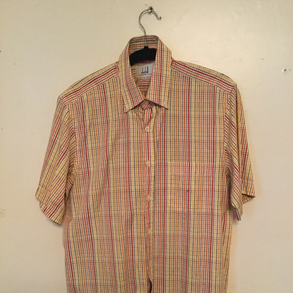 DUNHILL. Short Sleeve Shirt.